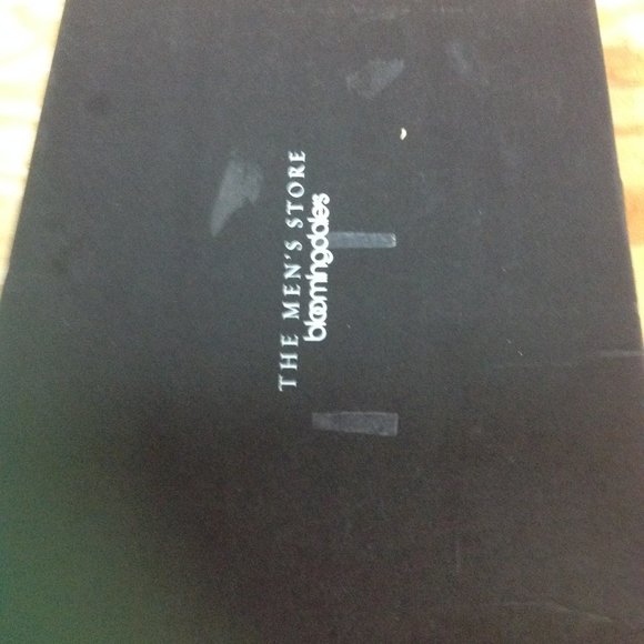 Bloomingdale's Men's Black Leather CapToe Boots - 11 -  New in Box - Picture 13 of 13